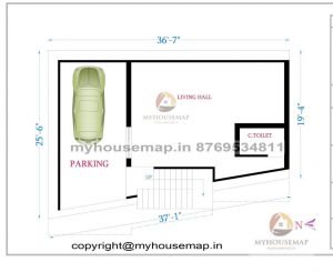 37×25 ft house plan