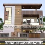 image of G+1 beautiful front design of house and front section with perfect home design