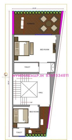 22×50 ft commercial cum residential house map (2)