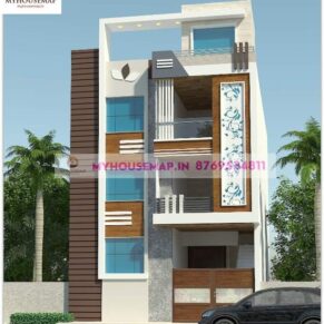 3 floor elevation design 22×55 ft