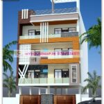 image of 4 floor elevation design and modern theme home with latest design