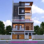 normal 3d elevation front four floor