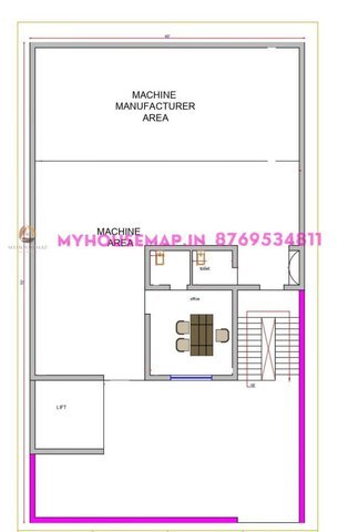 40×70 ft commercial house plan