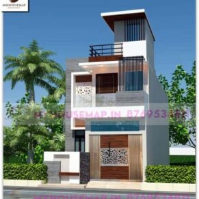 Best normal house front elevation designs 17×60 ft