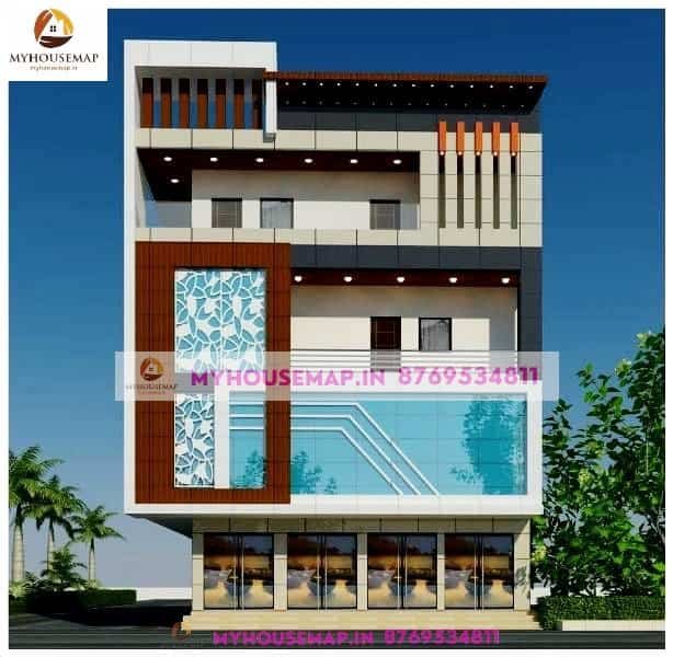 Acp house design with elevation