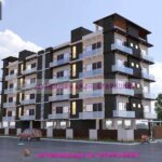 image of apartment front elevation design and modern design with perfect color theme