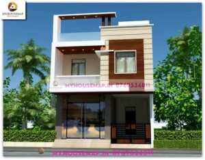 image of house with shop 3d simple design and white, creme color theme