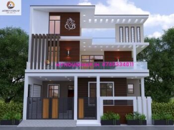 image of duplex 3d elevation design and luxury perfect color combination