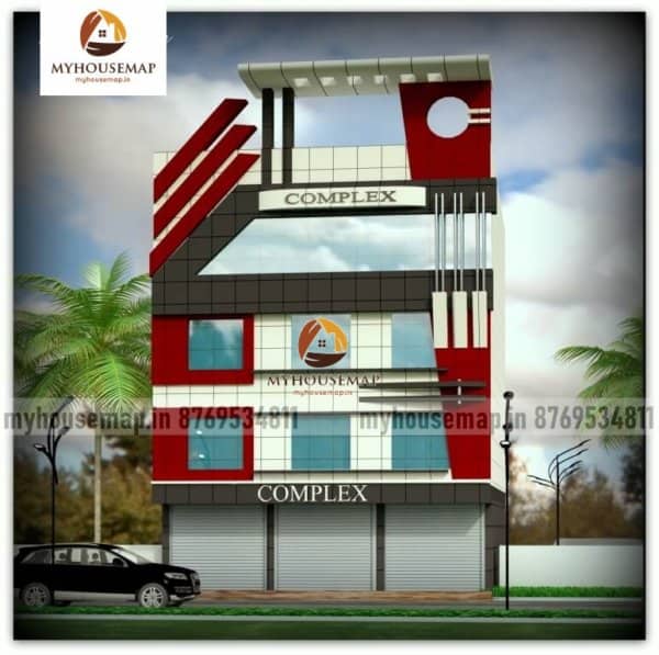 front elevation acp sheet design