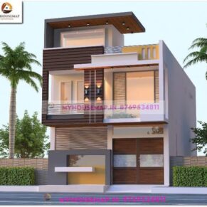 front glass design for home 22×50 ft