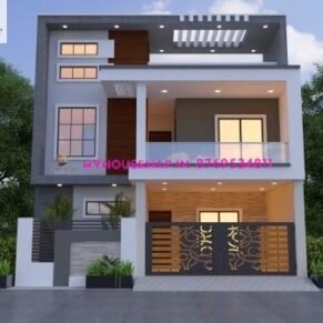 front side exterior staircase elevation design