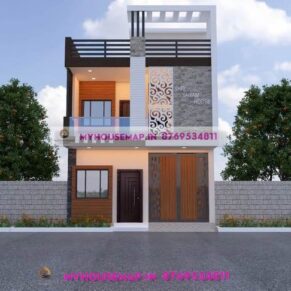 home design front side 20×50 ft