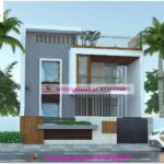 image of front design of 2 floor house and modern look with budget front home