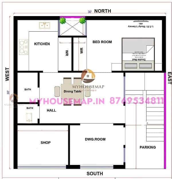 One bedroom planning for home