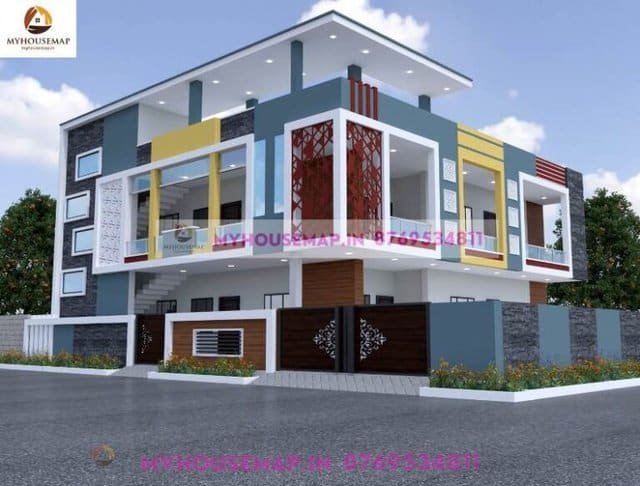house colour design outside 65×56 ft
