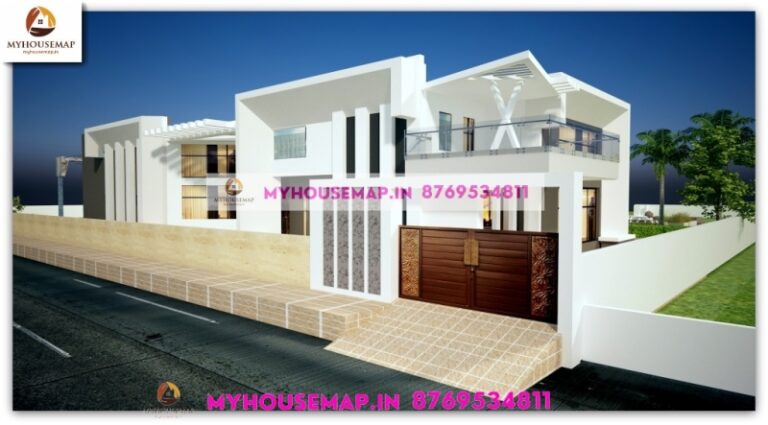 Modern Duplex Bungalow House Elevation My House Map