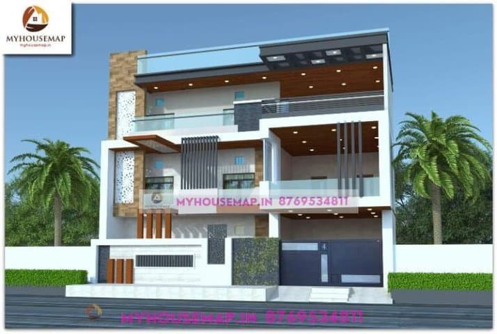 house elevation design 35×65 ft