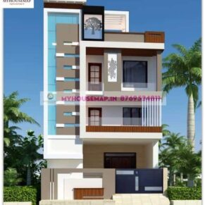 house front wall design indian style 21×50 ft