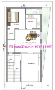 house plan 800 sqft 20×42 ft