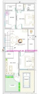 house plan of 1200 square feet 20×60 ft