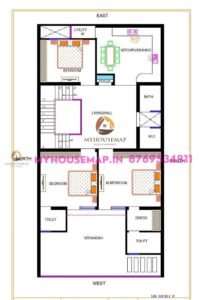 house plan simple 30×55 ft