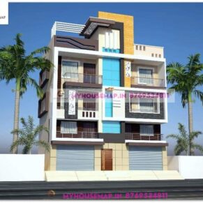 indian front house design 40×55 ft