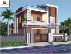 low cost normal house front elevation designs 35×68 ft
