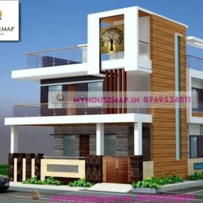 modern house front design 40×35 ft