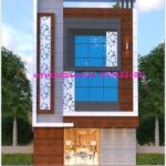 image of shop front elevation 3d and modern front with ACP sheet