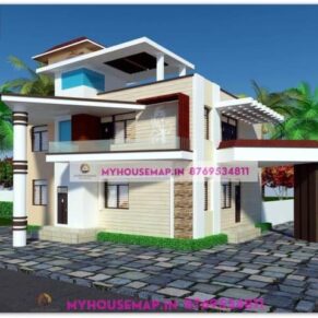 simple house exterior design 30×25 ft