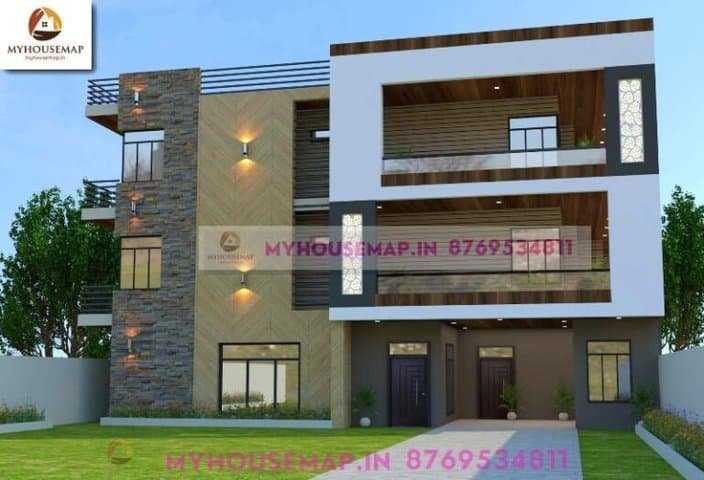 simple house front design 60×60 ft