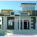 image of home exterior design single floor and modern house with perfect color theme