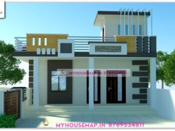 image of home exterior design single floor and modern house with perfect color theme