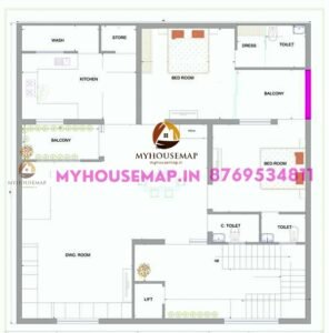 vastu for house plan 42×46 ft