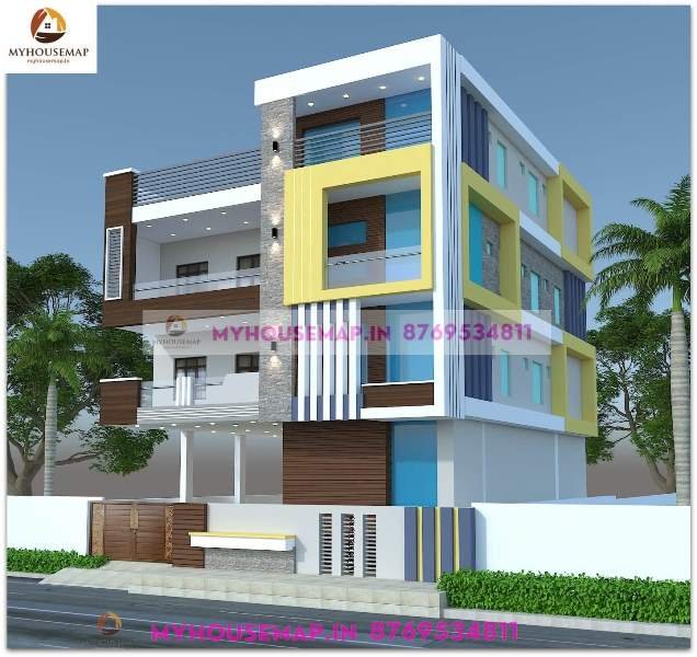 simple home front design in village